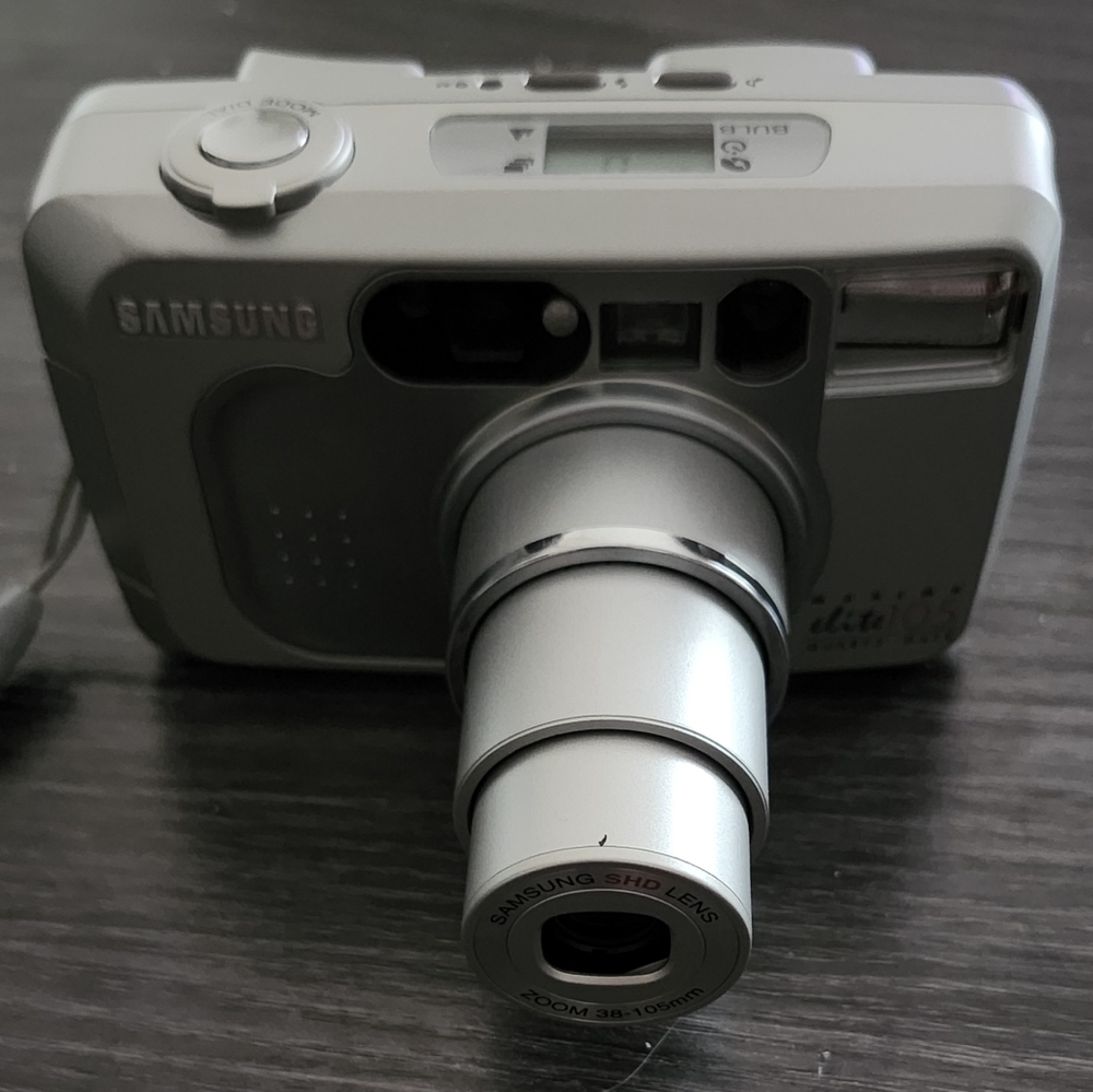 Samsung Maxima Zoom 105 Ti Quartz Date Point & Shoot 35mm Film Camera TESTED